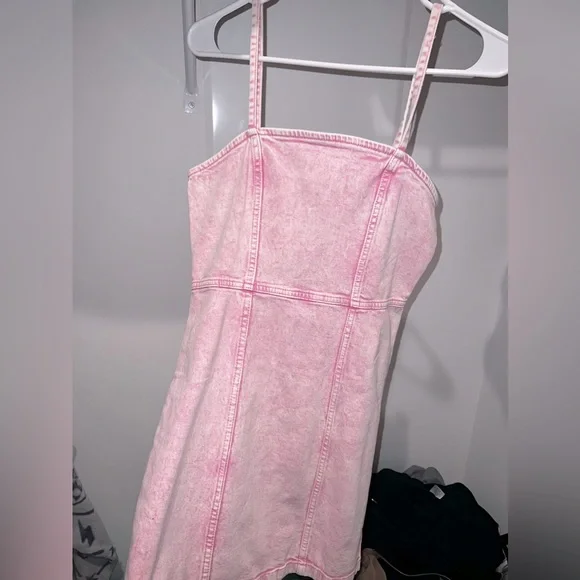 Forever 21 Baby Pink Denim Dress